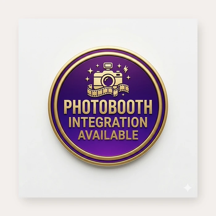 Photobooth integration available